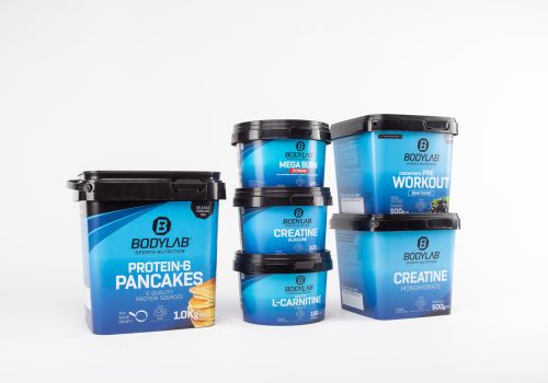 Bodylab kunststof emmers voor voedingssuplementen
